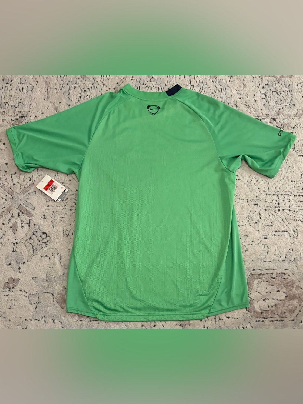 Nike Authentic Brazil 2009 Vintage Goalkeeper Green 264570-322 Jersey Men’s Sz L - Picture 7 of 8